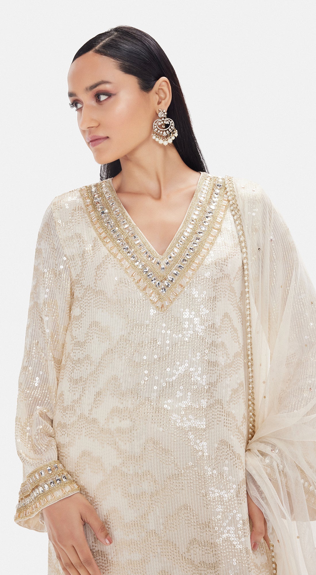 The Off-White Shimmer Suit