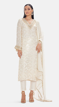 The Off-White Shimmer Suit