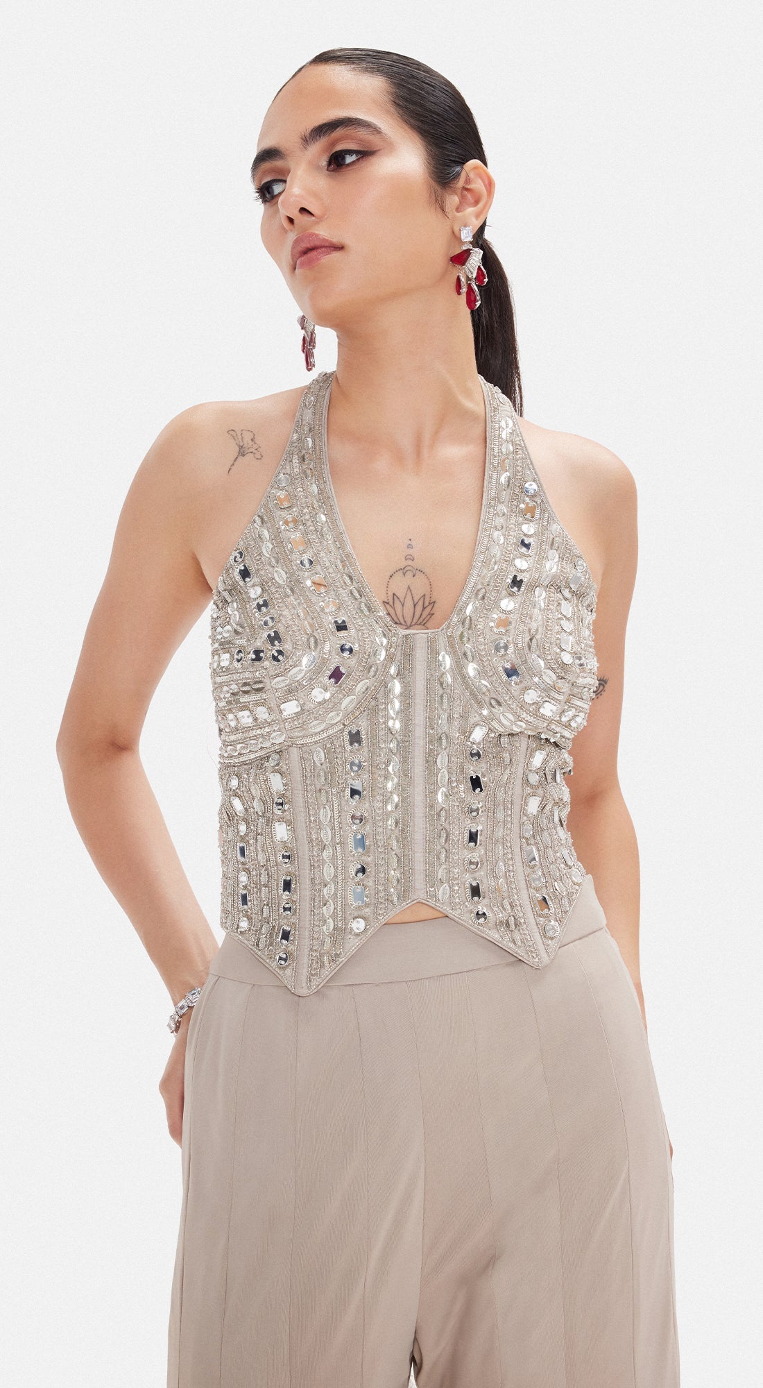 The Minimalist Grey Flare Set