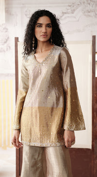 THE CHAMPAGNE DUSK SHARARA SET