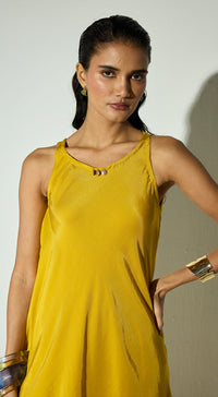 Mustard Silk Co-ord Set