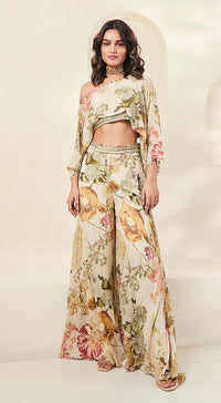 Beige Contemporary Clothing Set