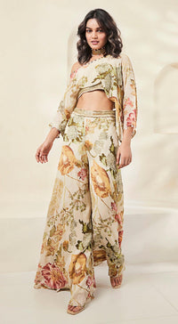 Beige Contemporary Clothing Set