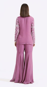 Purple Embroidered Co-Ords